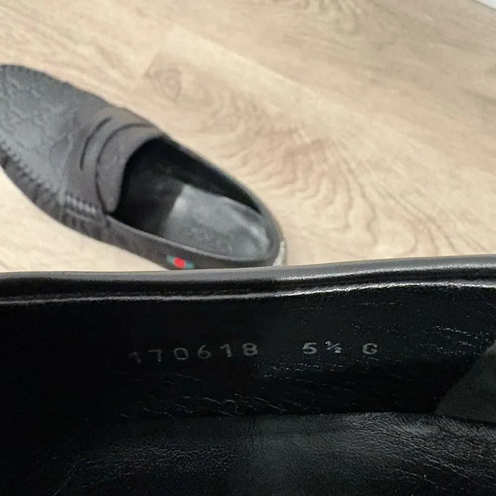 Gucci Guccissima San Marino loafers in black leather